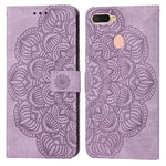Custodia per cellulare in pelle flip goffrata con mandala, For OPPO A3s / A5 / Realme C1, For OPPO A7 / A5s, For OPPO A9 2020, For OPPO A15
