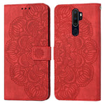 Custodia per cellulare in pelle flip goffrata con mandala, For OPPO A3s / A5 / Realme C1, For OPPO A7 / A5s, For OPPO A9 2020, For OPPO A15