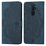 Custodia per cellulare in pelle flip goffrata con mandala, For OPPO A3s / A5 / Realme C1, For OPPO A7 / A5s, For OPPO A9 2020, For OPPO A15