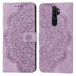 Custodia per cellulare in pelle flip goffrata con mandala, For OPPO A3s / A5 / Realme C1, For OPPO A7 / A5s, For OPPO A9 2020, For OPPO A15