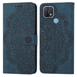 Custodia per cellulare in pelle flip goffrata con mandala, For OPPO A3s / A5 / Realme C1, For OPPO A7 / A5s, For OPPO A9 2020, For OPPO A15