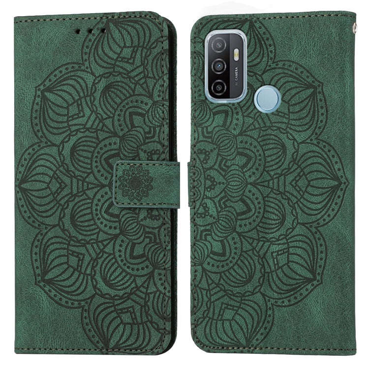 Custodia per cellulare in pelle flip goffrata con mandala, For OPPO A53s, For OPPO A54 4G, For OPPO A92 / A72 / A52, For OPPO A93 5G