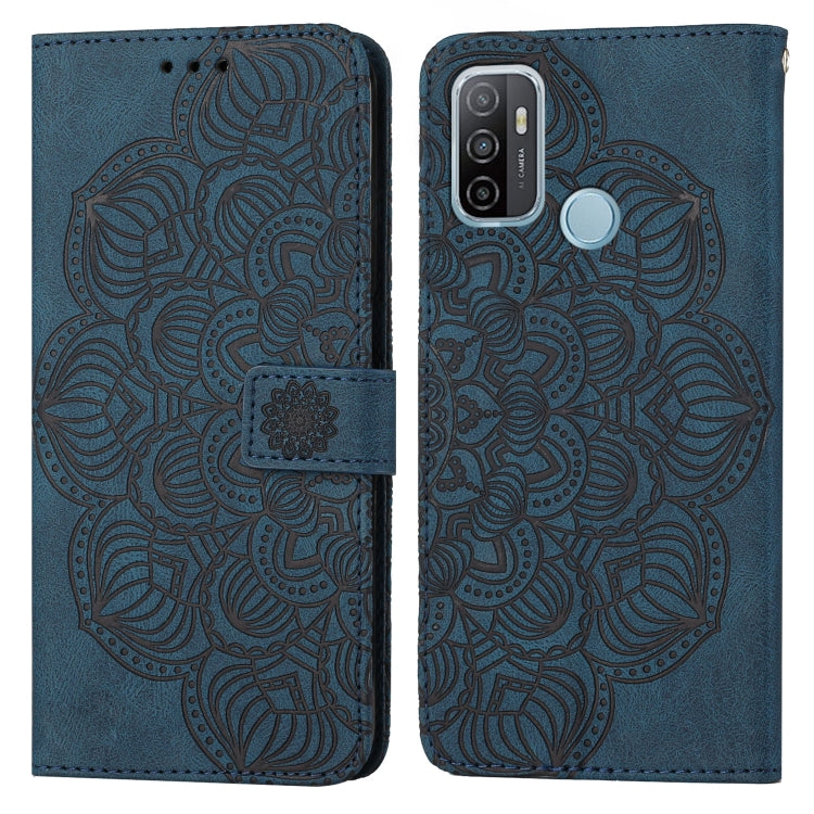 Custodia per cellulare in pelle flip goffrata con mandala, For OPPO A53s, For OPPO A54 4G, For OPPO A92 / A72 / A52, For OPPO A93 5G