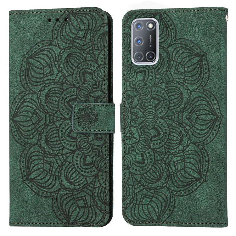 Custodia per cellulare in pelle flip goffrata con mandala, For OPPO A53s, For OPPO A54 4G, For OPPO A92 / A72 / A52, For OPPO A93 5G