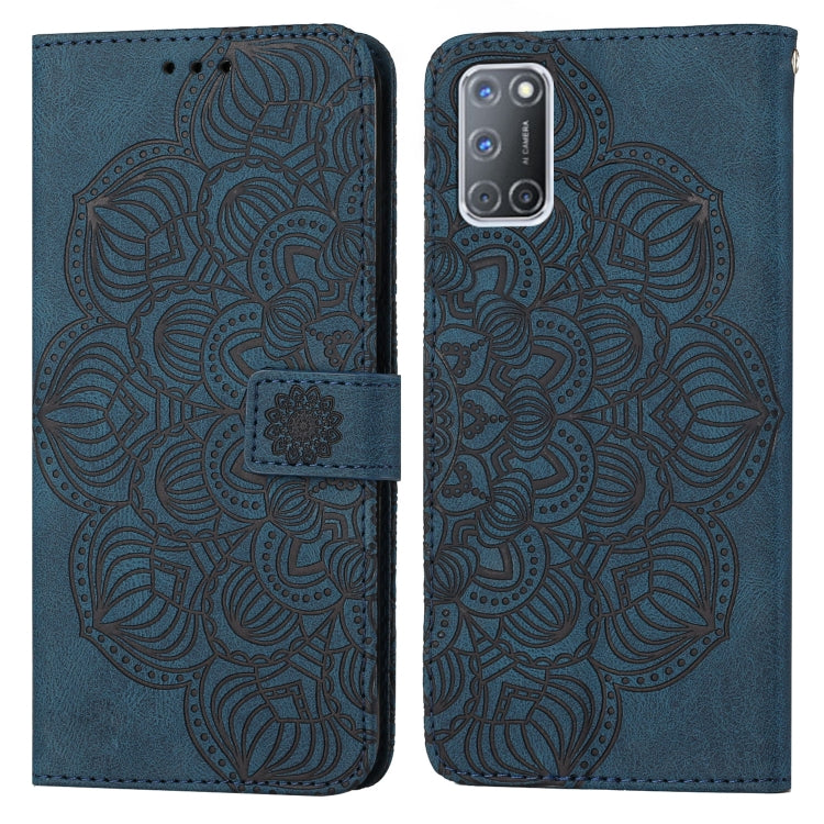 Custodia per cellulare in pelle flip goffrata con mandala, For OPPO A53s, For OPPO A54 4G, For OPPO A92 / A72 / A52, For OPPO A93 5G