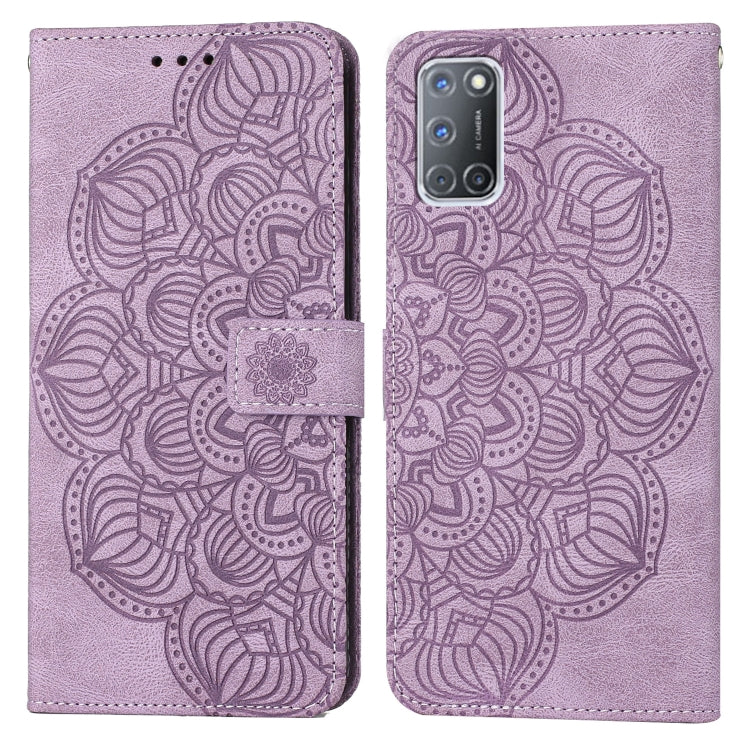 Custodia per cellulare in pelle flip goffrata con mandala, For OPPO A53s, For OPPO A54 4G, For OPPO A92 / A72 / A52, For OPPO A93 5G