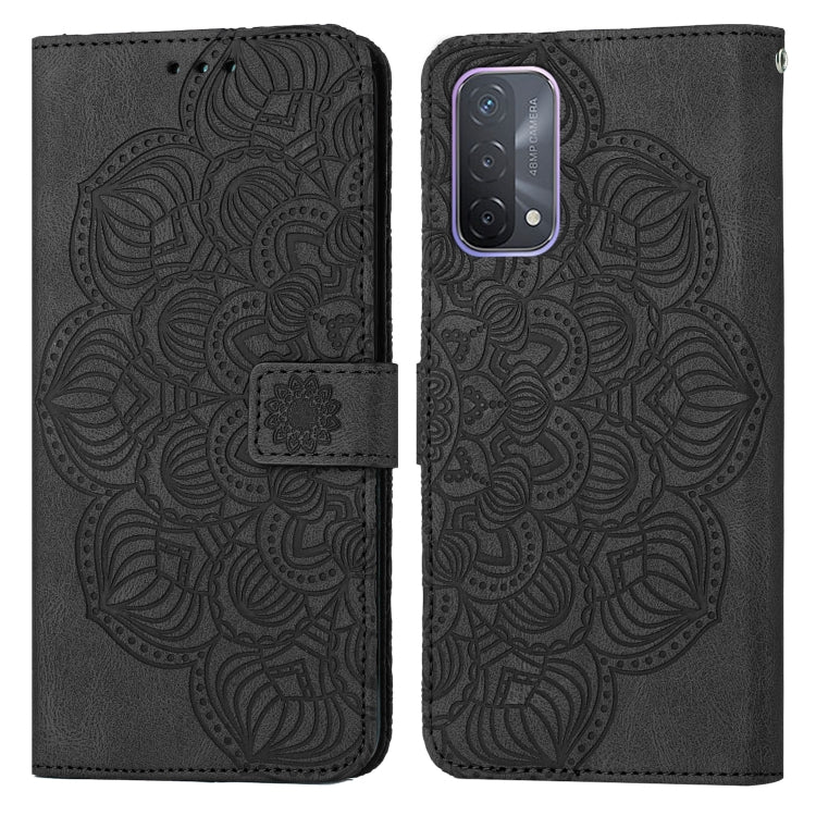 Custodia per cellulare in pelle flip goffrata con mandala, For OPPO A53s, For OPPO A54 4G, For OPPO A92 / A72 / A52, For OPPO A93 5G