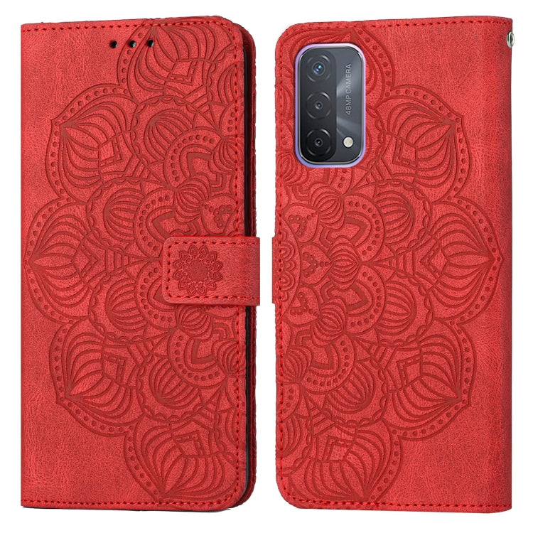Custodia per cellulare in pelle flip goffrata con mandala, For OPPO A53s, For OPPO A54 4G, For OPPO A92 / A72 / A52, For OPPO A93 5G