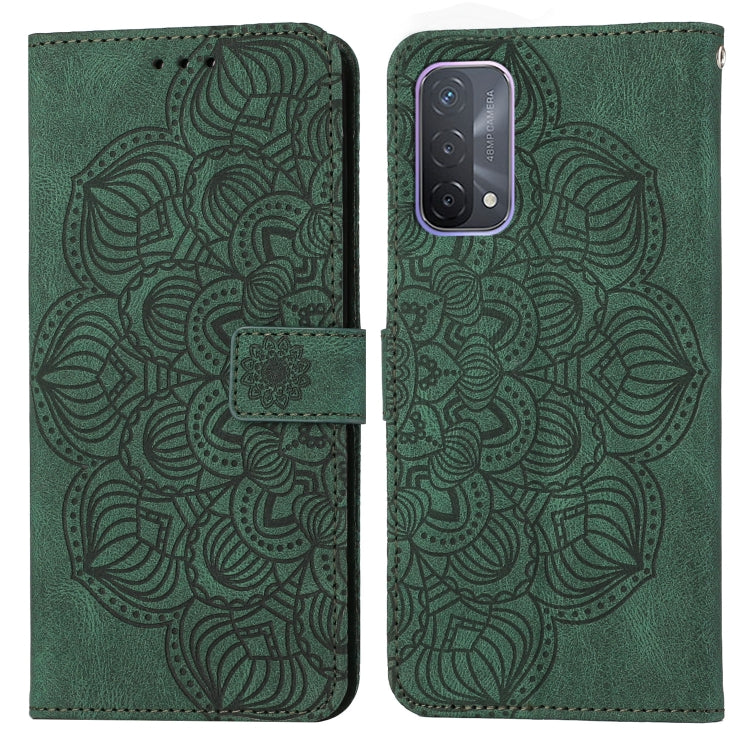 Custodia per cellulare in pelle flip goffrata con mandala, For OPPO A53s, For OPPO A54 4G, For OPPO A92 / A72 / A52, For OPPO A93 5G