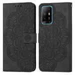 Custodia per cellulare in pelle flip goffrata con mandala, For OPPO A94 5G, For OPPO A96 4G / Realme 9i, For OPPO Realme C11, For OPPO Find X3 / Find X3 Pro