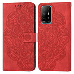 Custodia per cellulare in pelle flip goffrata con mandala, For OPPO A94 5G, For OPPO A96 4G / Realme 9i, For OPPO Realme C11, For OPPO Find X3 / Find X3 Pro