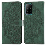 Custodia per cellulare in pelle flip goffrata con mandala, For OPPO A94 5G, For OPPO A96 4G / Realme 9i, For OPPO Realme C11, For OPPO Find X3 / Find X3 Pro