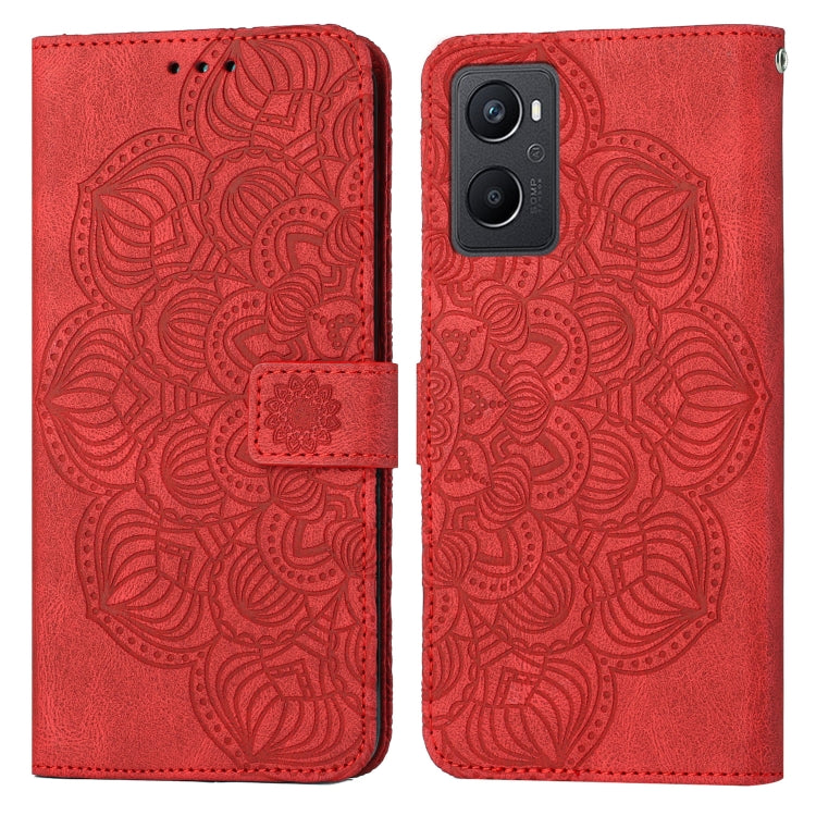 Custodia per cellulare in pelle flip goffrata con mandala, For OPPO A94 5G, For OPPO A96 4G / Realme 9i, For OPPO Realme C11, For OPPO Find X3 / Find X3 Pro