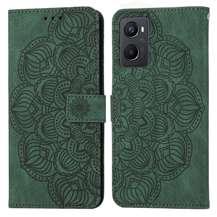 Custodia per cellulare in pelle flip goffrata con mandala, For OPPO A94 5G, For OPPO A96 4G / Realme 9i, For OPPO Realme C11, For OPPO Find X3 / Find X3 Pro