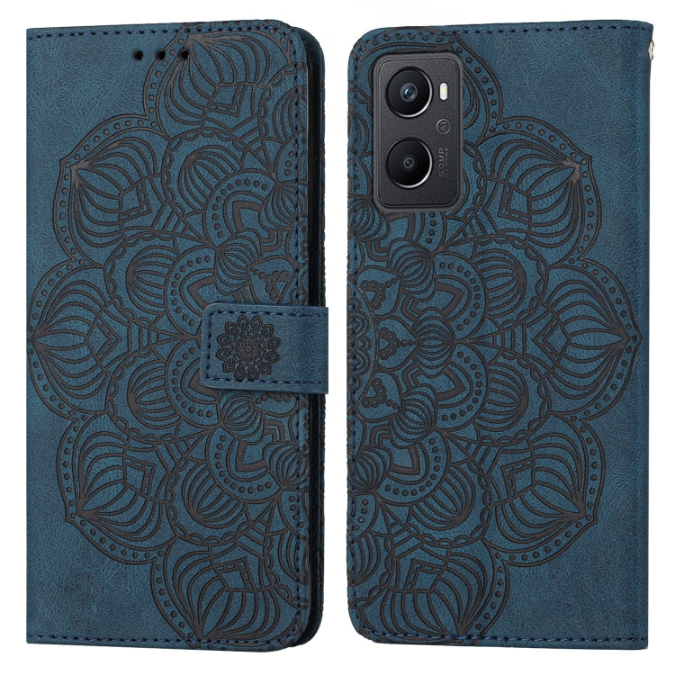 Custodia per cellulare in pelle flip goffrata con mandala, For OPPO A94 5G, For OPPO A96 4G / Realme 9i, For OPPO Realme C11, For OPPO Find X3 / Find X3 Pro