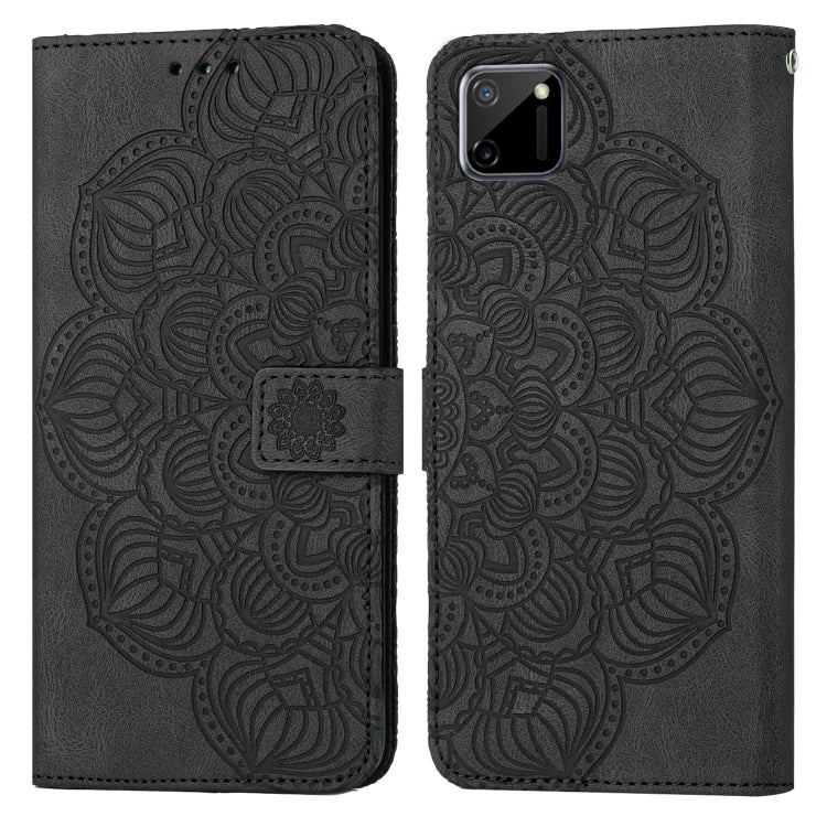 Custodia per cellulare in pelle flip goffrata con mandala, For OPPO A94 5G, For OPPO A96 4G / Realme 9i, For OPPO Realme C11, For OPPO Find X3 / Find X3 Pro