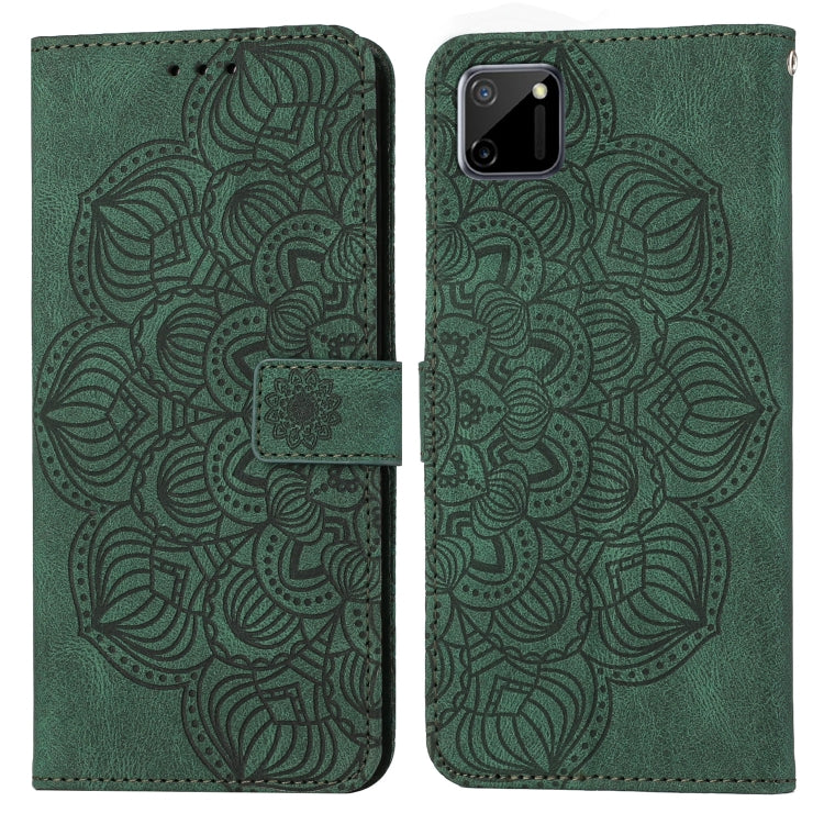 Custodia per cellulare in pelle flip goffrata con mandala, For OPPO A94 5G, For OPPO A96 4G / Realme 9i, For OPPO Realme C11, For OPPO Find X3 / Find X3 Pro