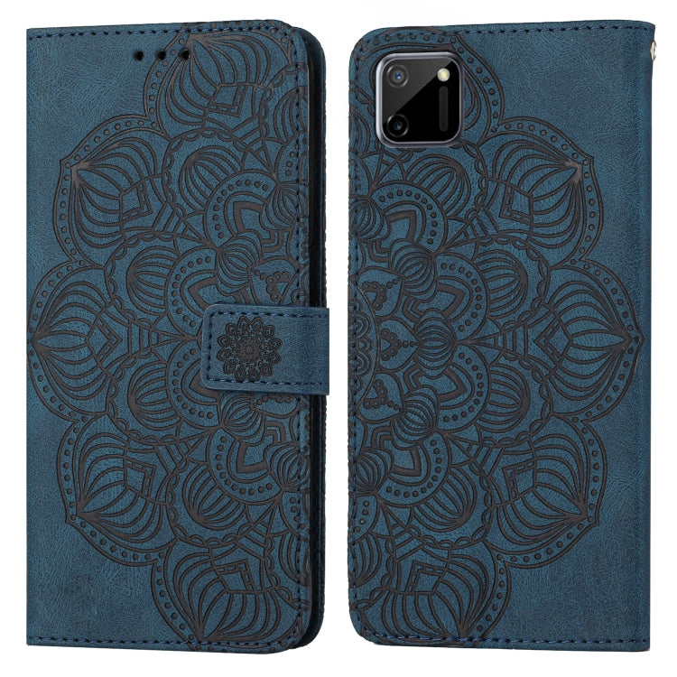 Custodia per cellulare in pelle flip goffrata con mandala, For OPPO A94 5G, For OPPO A96 4G / Realme 9i, For OPPO Realme C11, For OPPO Find X3 / Find X3 Pro