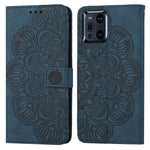 Custodia per cellulare in pelle flip goffrata con mandala, For OPPO A94 5G, For OPPO A96 4G / Realme 9i, For OPPO Realme C11, For OPPO Find X3 / Find X3 Pro