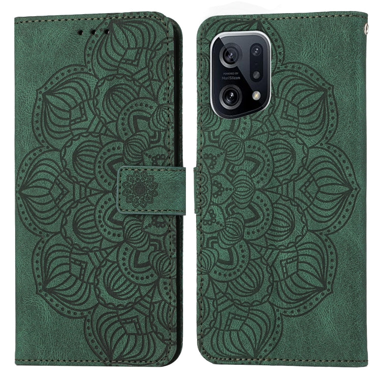 Custodia per cellulare in pelle flip goffrata con mandala, For OPPO Find X5, For OPPO Find X5 Pro, For OPPO Realme 8 4G, For OPPO Realme 9i