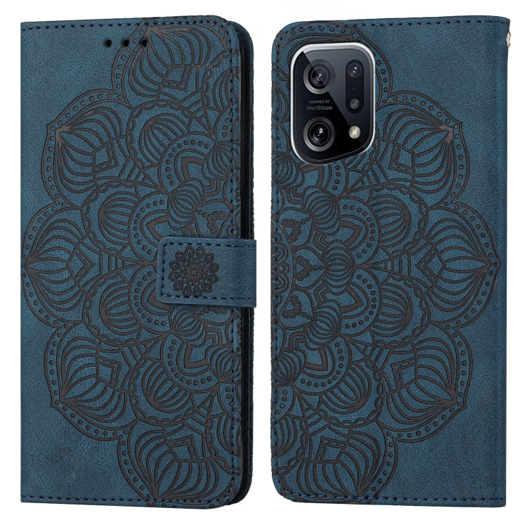 Custodia per cellulare in pelle flip goffrata con mandala, For OPPO Find X5, For OPPO Find X5 Pro, For OPPO Realme 8 4G, For OPPO Realme 9i