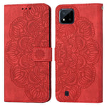 Custodia per cellulare in pelle flip goffrata con mandala, For OPPO Realme C20, For OPPO Realme C21, For OPPO Reno6 5G, For OPPO Reno6 Pro 5G