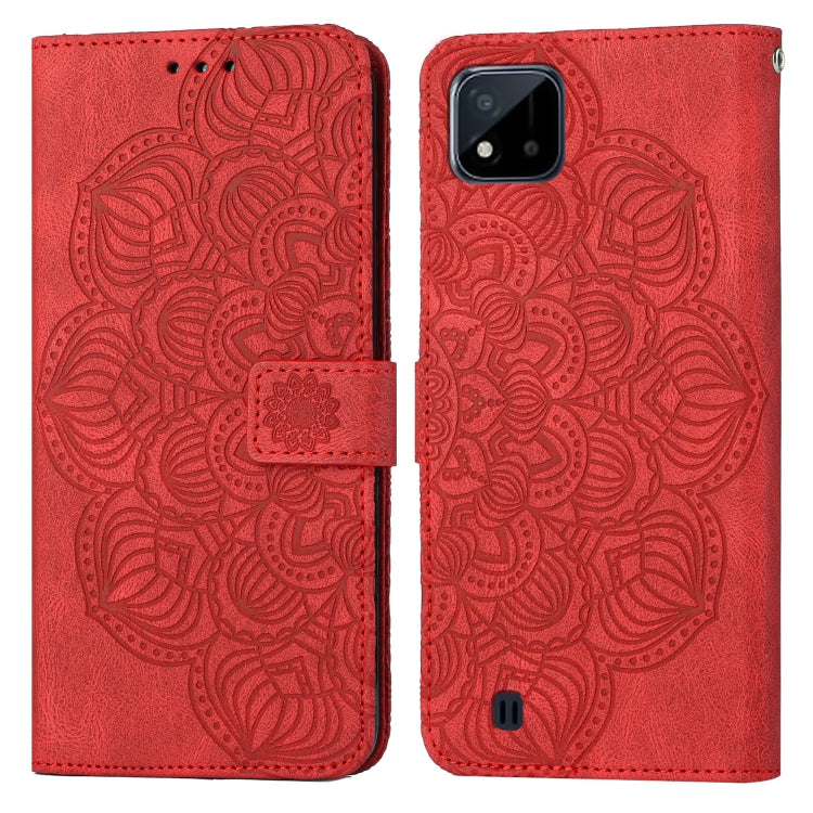 Custodia per cellulare in pelle flip goffrata con mandala, For OPPO Realme C20, For OPPO Realme C21, For OPPO Reno6 5G, For OPPO Reno6 Pro 5G