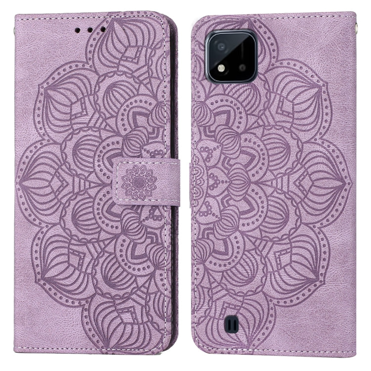 Custodia per cellulare in pelle flip goffrata con mandala, For OPPO Realme C20, For OPPO Realme C21, For OPPO Reno6 5G, For OPPO Reno6 Pro 5G