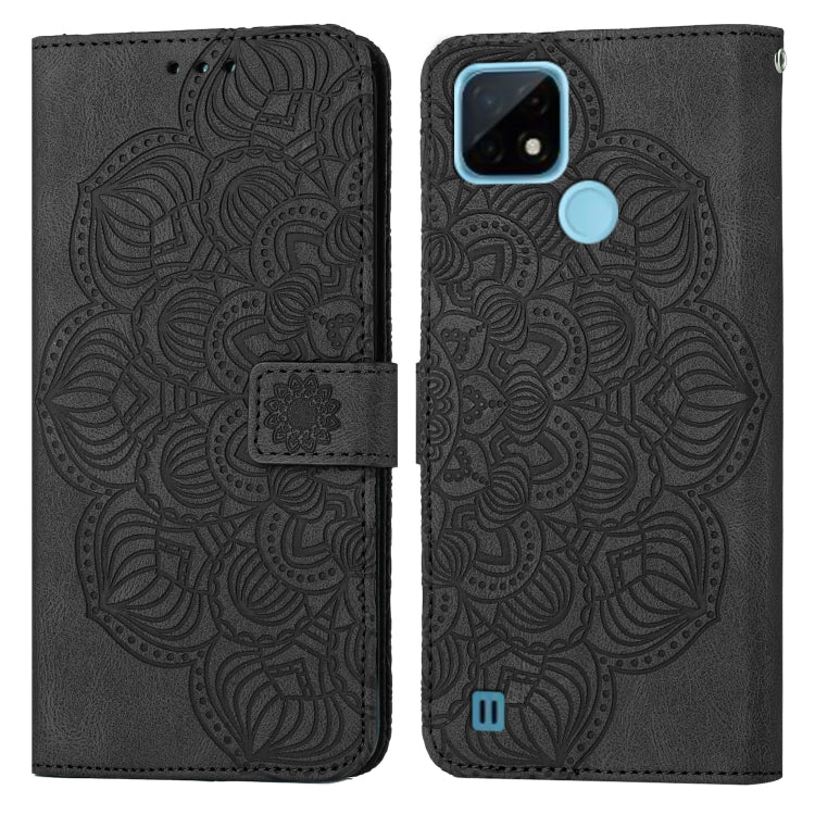 Custodia per cellulare in pelle flip goffrata con mandala, For OPPO Realme C20, For OPPO Realme C21, For OPPO Reno6 5G, For OPPO Reno6 Pro 5G