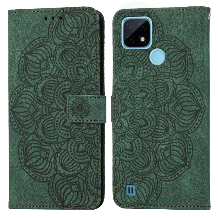 Custodia per cellulare in pelle flip goffrata con mandala, For OPPO Realme C20, For OPPO Realme C21, For OPPO Reno6 5G, For OPPO Reno6 Pro 5G