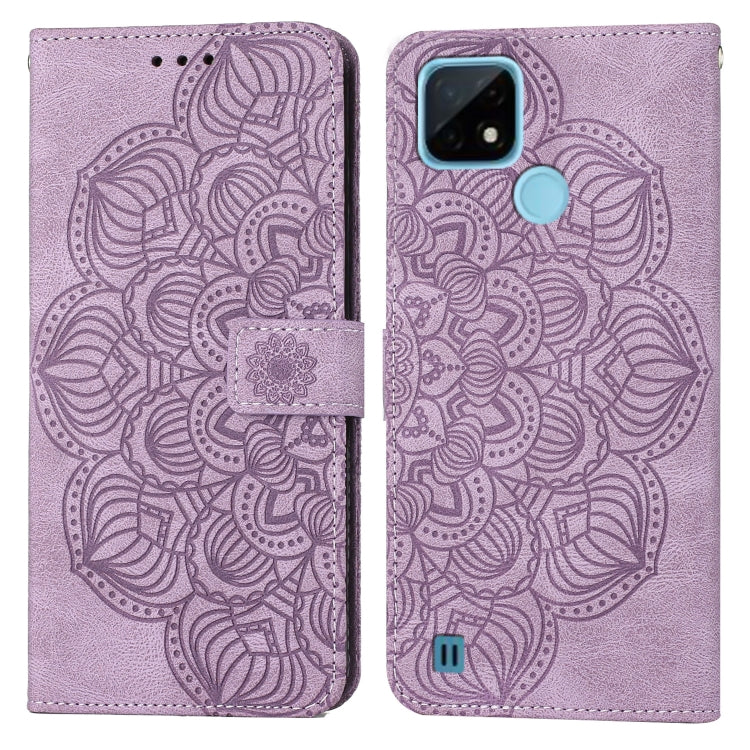 Custodia per cellulare in pelle flip goffrata con mandala, For OPPO Realme C20, For OPPO Realme C21, For OPPO Reno6 5G, For OPPO Reno6 Pro 5G
