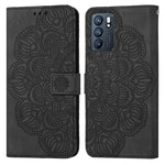Custodia per cellulare in pelle flip goffrata con mandala, For OPPO Realme C20, For OPPO Realme C21, For OPPO Reno6 5G, For OPPO Reno6 Pro 5G