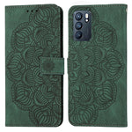 Custodia per cellulare in pelle flip goffrata con mandala, For OPPO Realme C20, For OPPO Realme C21, For OPPO Reno6 5G, For OPPO Reno6 Pro 5G