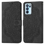 Custodia per cellulare in pelle flip goffrata con mandala, For OPPO Realme C20, For OPPO Realme C21, For OPPO Reno6 5G, For OPPO Reno6 Pro 5G
