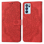 Custodia per cellulare in pelle flip goffrata con mandala, For OPPO Realme C20, For OPPO Realme C21, For OPPO Reno6 5G, For OPPO Reno6 Pro 5G
