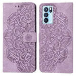 Custodia per cellulare in pelle flip goffrata con mandala, For OPPO Realme C20, For OPPO Realme C21, For OPPO Reno6 5G, For OPPO Reno6 Pro 5G