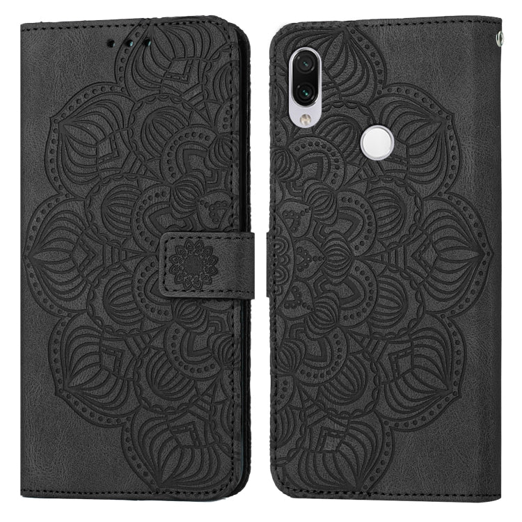 Custodia per cellulare in pelle flip goffrata con mandala, For Xiaomi Redmi Note 7 / Note 7 Pro, For Xiaomi Redmi 9, For Xiaomi Redmi 9A, For Xiaomi Redmi 9C / 10A