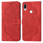 Custodia per cellulare in pelle flip goffrata con mandala, For Xiaomi Redmi Note 7 / Note 7 Pro, For Xiaomi Redmi 9, For Xiaomi Redmi 9A, For Xiaomi Redmi 9C / 10A