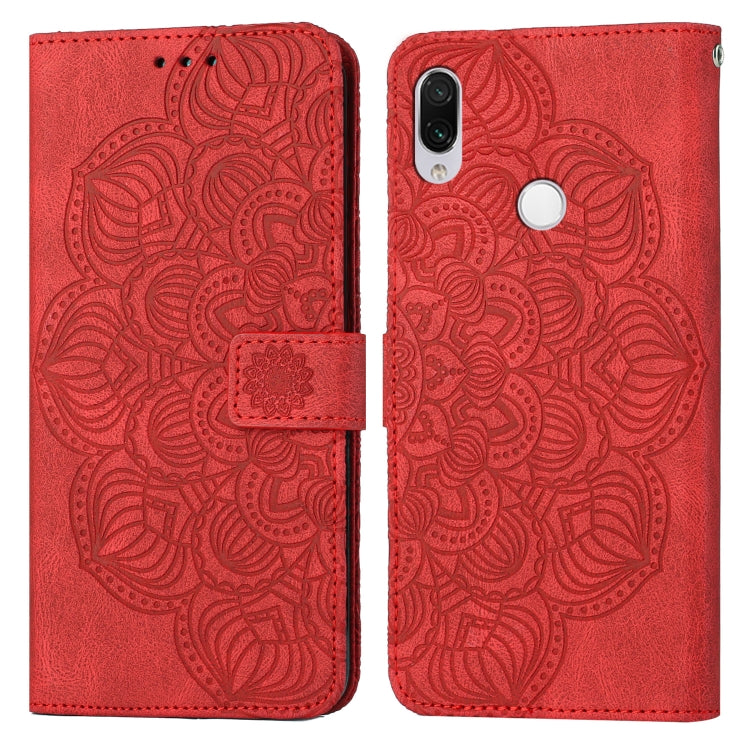 Custodia per cellulare in pelle flip goffrata con mandala, For Xiaomi Redmi Note 7 / Note 7 Pro, For Xiaomi Redmi 9, For Xiaomi Redmi 9A, For Xiaomi Redmi 9C / 10A