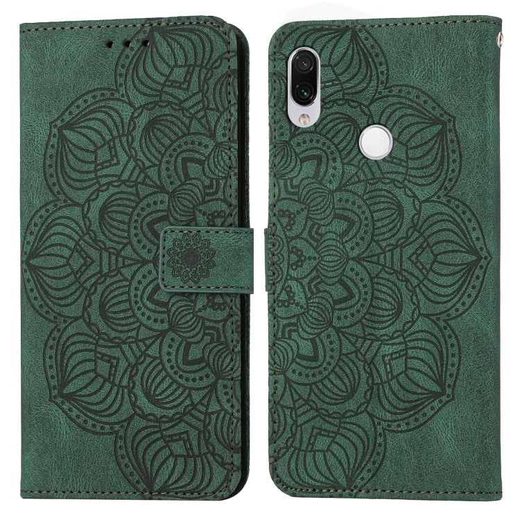 Custodia per cellulare in pelle flip goffrata con mandala, For Xiaomi Redmi Note 7 / Note 7 Pro, For Xiaomi Redmi 9, For Xiaomi Redmi 9A, For Xiaomi Redmi 9C / 10A