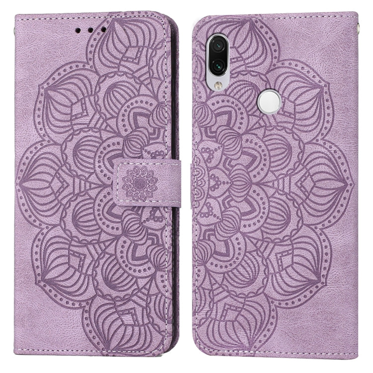 Custodia per cellulare in pelle flip goffrata con mandala, For Xiaomi Redmi Note 7 / Note 7 Pro, For Xiaomi Redmi 9, For Xiaomi Redmi 9A, For Xiaomi Redmi 9C / 10A