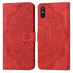 Custodia per cellulare in pelle flip goffrata con mandala, For Xiaomi Redmi Note 7 / Note 7 Pro, For Xiaomi Redmi 9, For Xiaomi Redmi 9A, For Xiaomi Redmi 9C / 10A