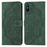 Custodia per cellulare in pelle flip goffrata con mandala, For Xiaomi Redmi Note 7 / Note 7 Pro, For Xiaomi Redmi 9, For Xiaomi Redmi 9A, For Xiaomi Redmi 9C / 10A