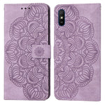 Custodia per cellulare in pelle flip goffrata con mandala, For Xiaomi Redmi Note 7 / Note 7 Pro, For Xiaomi Redmi 9, For Xiaomi Redmi 9A, For Xiaomi Redmi 9C / 10A