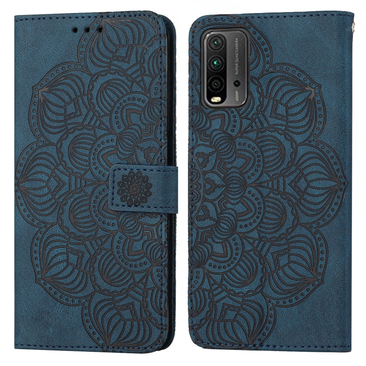Custodia per cellulare in pelle flip goffrata con mandala, For Xiaomi Redmi 9T, For Xiaomi Redmi 10, For Xiaomi Redmi 10C, For Xiaomi Redmi Note 8