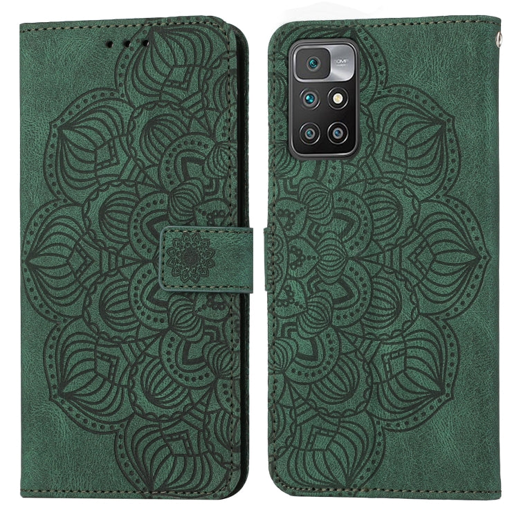 Custodia per cellulare in pelle flip goffrata con mandala, For Xiaomi Redmi 9T, For Xiaomi Redmi 10, For Xiaomi Redmi 10C, For Xiaomi Redmi Note 8