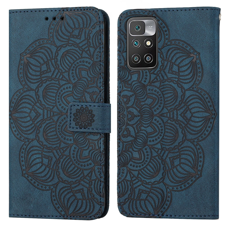 Custodia per cellulare in pelle flip goffrata con mandala, For Xiaomi Redmi 9T, For Xiaomi Redmi 10, For Xiaomi Redmi 10C, For Xiaomi Redmi Note 8