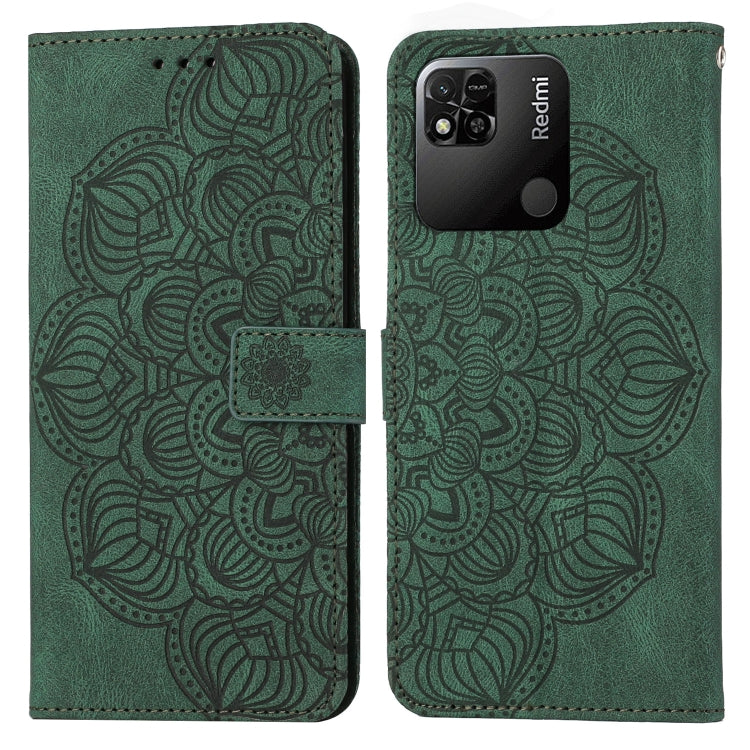 Custodia per cellulare in pelle flip goffrata con mandala, For Xiaomi Redmi 9T, For Xiaomi Redmi 10, For Xiaomi Redmi 10C, For Xiaomi Redmi Note 8