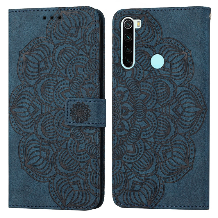 Custodia per cellulare in pelle flip goffrata con mandala, For Xiaomi Redmi 9T, For Xiaomi Redmi 10, For Xiaomi Redmi 10C, For Xiaomi Redmi Note 8