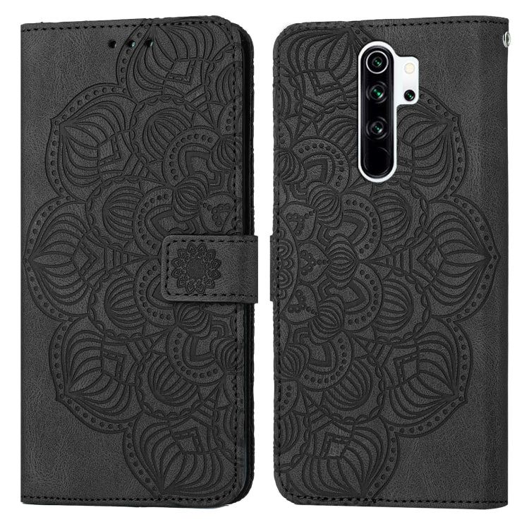 Custodia per cellulare in pelle flip goffrata con mandala, For Xiaomi Redmi Note 8 Pro, For Xiaomi Redmi Note 8T, For Xiaomi Redmi Note 9, For Xiaomi Redmi Note 9 Pro, For Xiaomi Redmi Note 9T